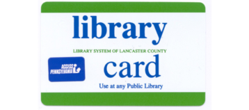 Generic Lancaster County Library Card
